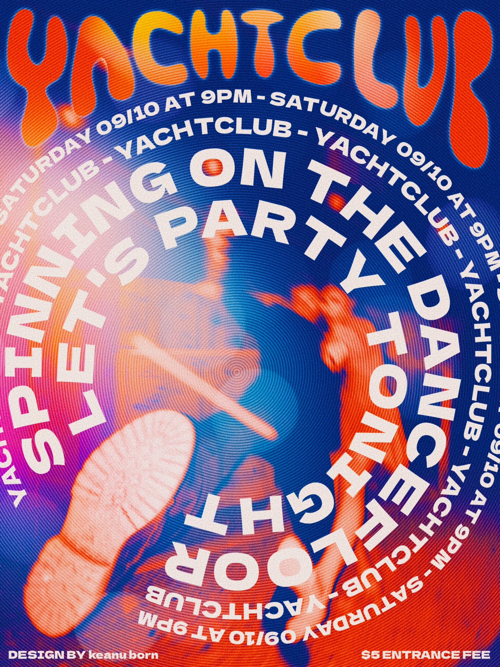 yachtclub party poster